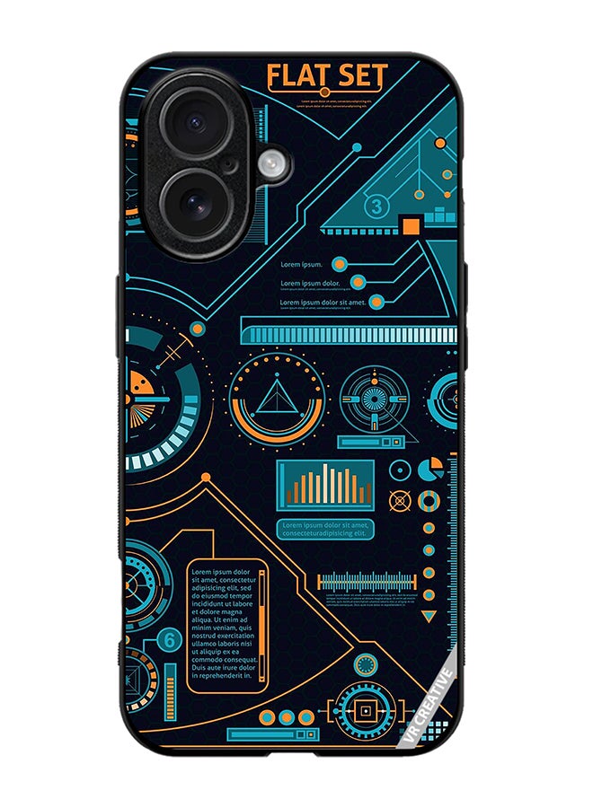 VR CREATIVE Protective Case Cover For Apple iPhone 17 Abstract Design Multicolour