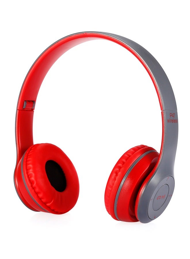 Wireless Headphones P47 - Red - Image 4