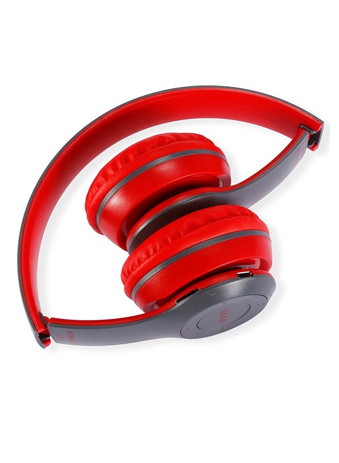 Wireless Headphones P47 - Red - Image 3