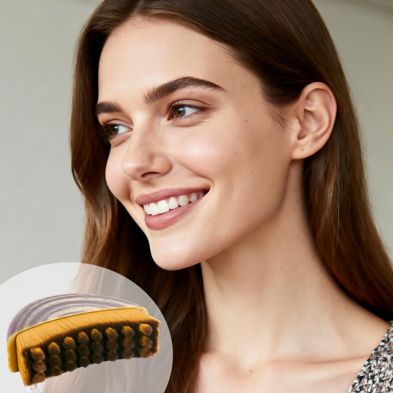 SANLESS Face Brush SANLESS Lymphatic Contour Face Brush Facial Massage Tool for Face Comfortable Soft Ergonomic Lymphatic Drainage Mssager - Image 4