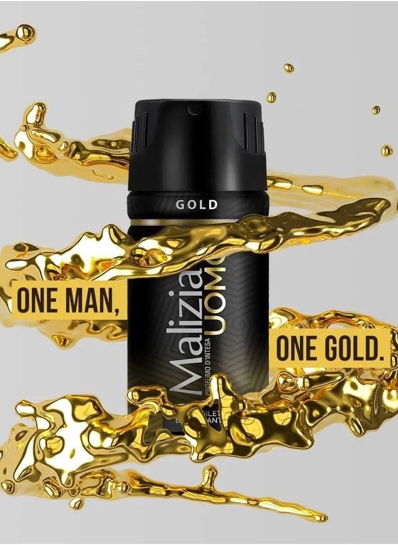Malizia Malizia Uomo Gold Eau de Toilette Spray 150 Ml  - Image 3