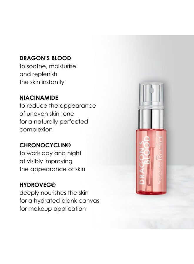 Rodial Dragons Blood Hyaluronic Drink 1.0 fl. oz. - Hydrating Makeup Primer, Dewy Setting Spray, Tonic and Nourishing Face Serum to Soothe and Replenish the Skin - Image 3
