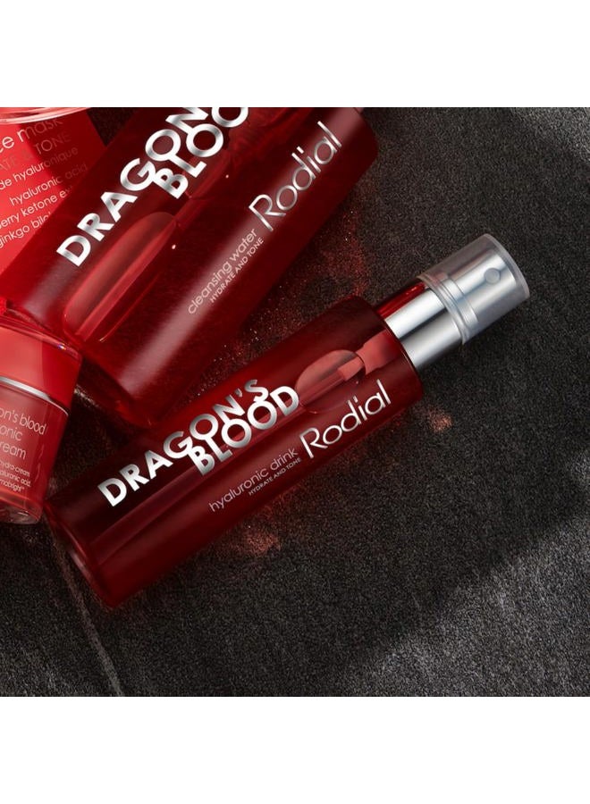 Rodial Dragons Blood Hyaluronic Drink 1.0 fl. oz. - Hydrating Makeup Primer, Dewy Setting Spray, Tonic and Nourishing Face Serum to Soothe and Replenish the Skin - Image 4