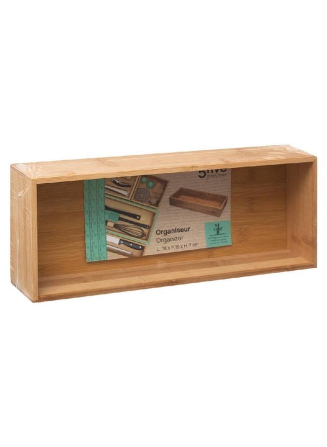 Five Simply Smart Convenient SpSaving Storage Bamboo Organizer Brown - Image 3