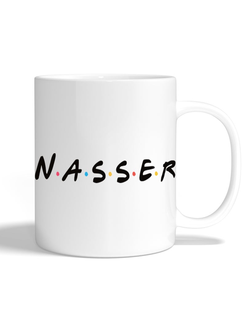 Fashion World Mug Printed with High-quality Friends by name NASSER - Image 1