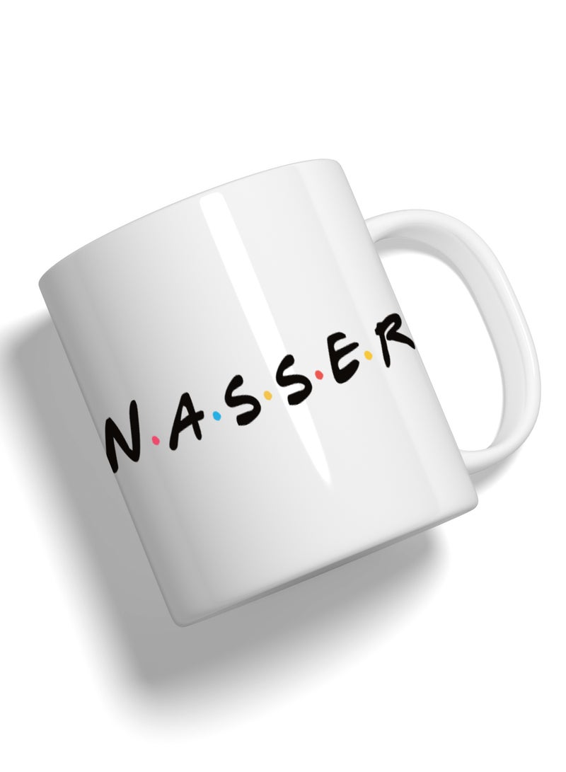 Fashion World Mug Printed with High-quality Friends by name NASSER - Image 2