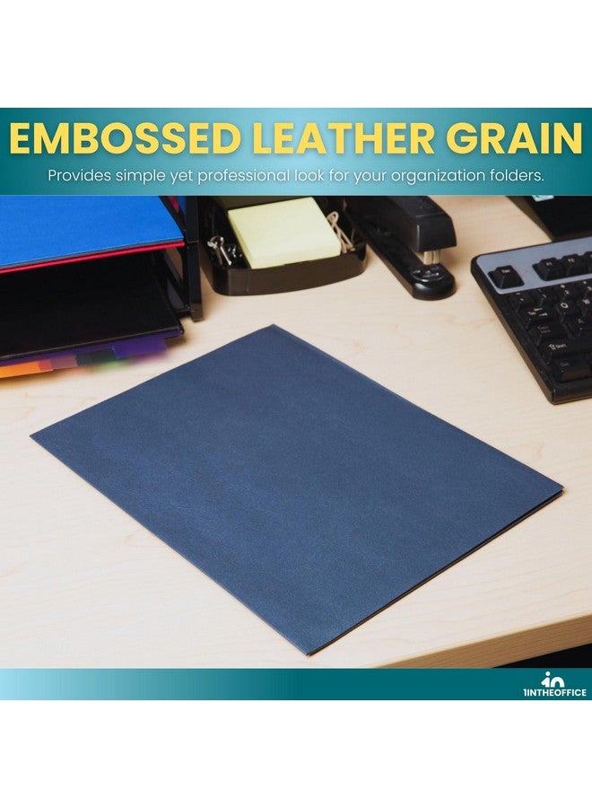 1InTheOffice Blue Folders With Pockets 2 Pocket Folders Folders With Pockets Letter Size 8.5X11 25 Pack - Image 5