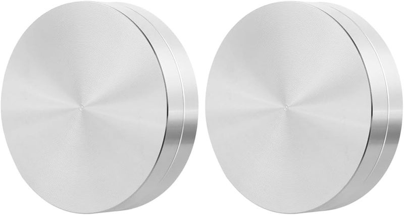 Cake Turntable Bearing and Base Axle 60mm Aluminum Alloy Rotating Stand for Baking and Decorating Pastries, Glass Table Compatible, 2pcs - Image 1