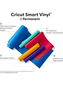 Cricut Smart Vinyl Permanent Aqua 33x91 Cm 1 Sheet 0.9M (3Ft)  - Image 2