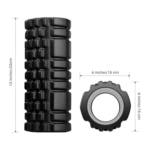 FabSports Muscle Roller Stick - Black. Muscle Relief and Recovery. Massage Stick for Legs, Arms, Back, Neck,Shoulders etc Perfect for Sports/Gym Lovers. Trigger Point Therapy Tool. - Image 2