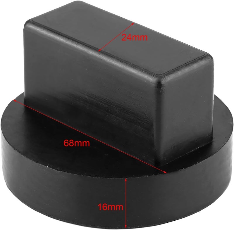 Car Jack Rubber Pad Durable Support for, Prevent Chassis Rails Damage, Stable Grip on Jack Plate, Suitable for - Image 2