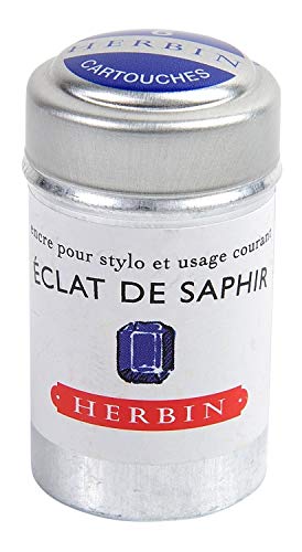 Herbin - Ref H201/16 - Fountain Pen Ink - Eclat de Saphir - Cartridge - Image 2