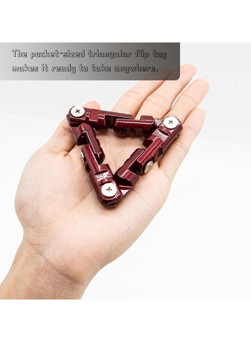 عام ألعاب فيدجيت إنفينيتي فيدجيت، ألعاب فيدجيت إنفينيتي المثلث المعدني إنفينيتي فليبس المحمولة باليد، ألعاب فيدجيت الأصابع، ألعاب تخفيف الضغط 360 درجة إنفينيتي لتخفيف الضغط - Image 3