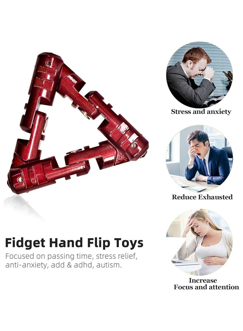 عام ألعاب فيدجيت إنفينيتي فيدجيت، ألعاب فيدجيت إنفينيتي المثلث المعدني إنفينيتي فليبس المحمولة باليد، ألعاب فيدجيت الأصابع، ألعاب تخفيف الضغط 360 درجة إنفينيتي لتخفيف الضغط - Image 5
