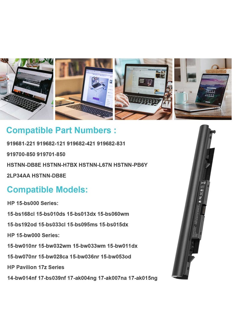 RDN - Replacement Battery 919700-850 919681-421 919701-850 JC03 JC04 Laptop Battery, HP Laptop Battery, 1HSTNN-PB6Y HSTNN-LB7V HSTNN-DB8E HQ-TRE71025 HSTNN-LB7V TPN-W129 TPN-Q186 C130 TPN-W130 - Image 1