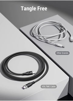 VOLTME USB C Charger Cable, 100W E-Marker USB C to USB C Cable 3.3ft, Type C Charging Cable Fast Charge for MacBook Pro 2021, iPad Pro 2021, iPad Air 4, Galaxy S21, Pixel, Switch (Black)  - Image 5