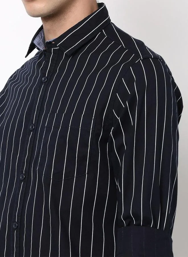 تايك تو قميص رجالي كاجوال مخطط بقصة عادية من هارد سودا