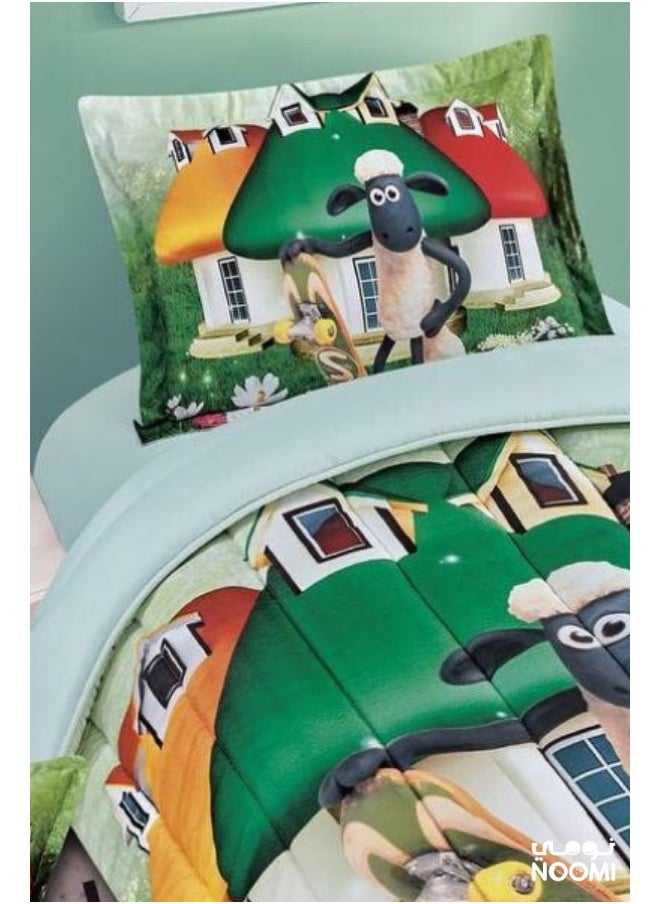 Noomi - 4 Piece Microfiber Kids Comforter Set 170X230cm - Image 1