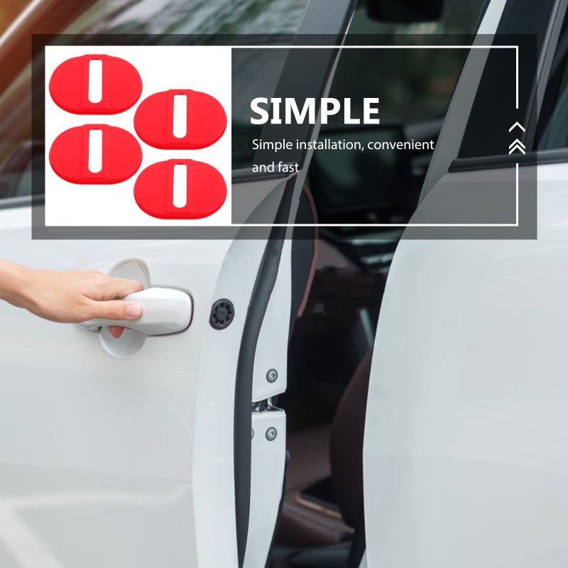 4pcs Car Door Lock Pad Anti-Collision Vehicle Doors Latch Shock Absorber For Simple Installation And Replacement - Image 5