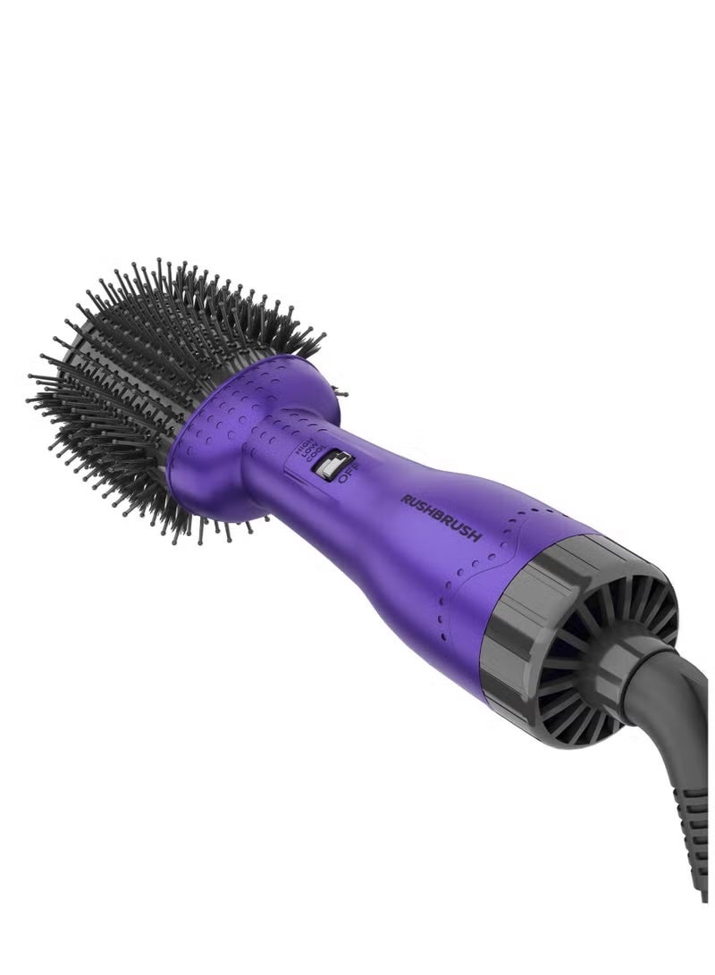 راش براش فرشاة فرد الشعر بالبخار ، 1300 واط, تقنية الأيونات، تصميم بيضاوي عريض 19 سم، طلاء سيراميكي، تدفق هواء 360°, شعيرات مضادة للتشابك, بنفسجيي - Image 2