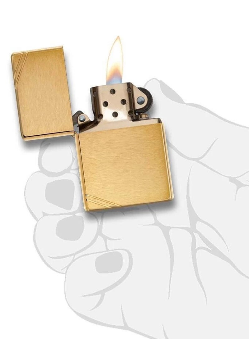 زيبو ولاعة فينتيج برشد براس من زيبو - GL1024 - Image 4