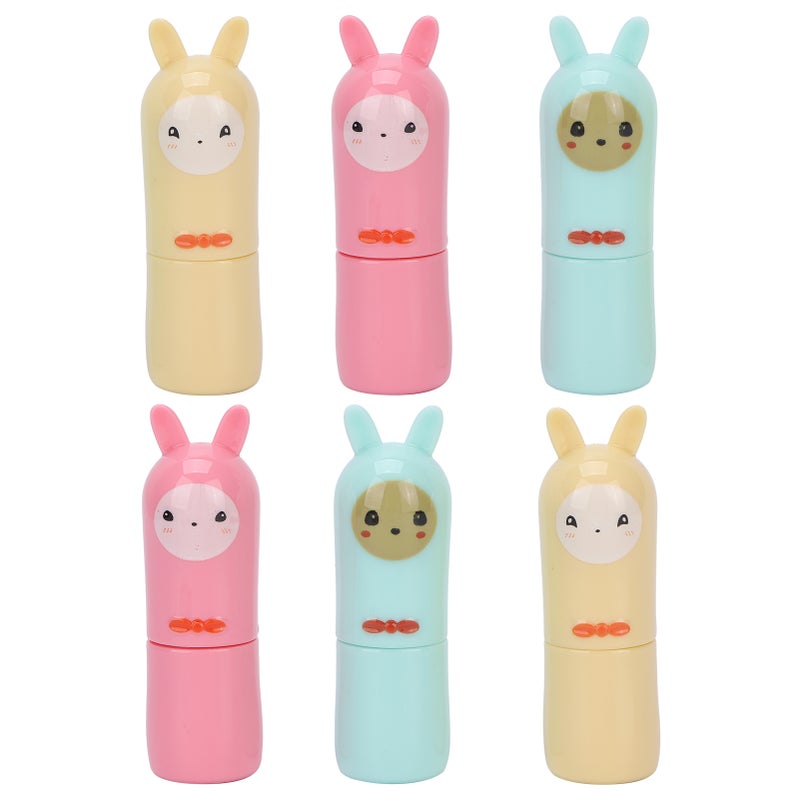 6 Pcs Lip Balm Tube Kit Empty Cartoon Animal Shape Makeup Tools for DIY Homemade Lipstick - Image 3