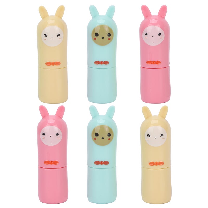 6 Pcs Lip Balm Tube Kit Empty Cartoon Animal Shape Makeup Tools for DIY Homemade Lipstick - Image 4