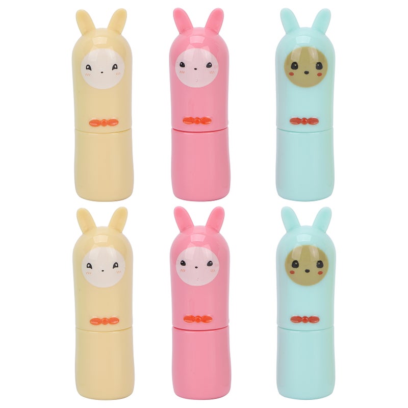 6 Pcs Lip Balm Tube Kit Empty Cartoon Animal Shape Makeup Tools for DIY Homemade Lipstick - Image 2