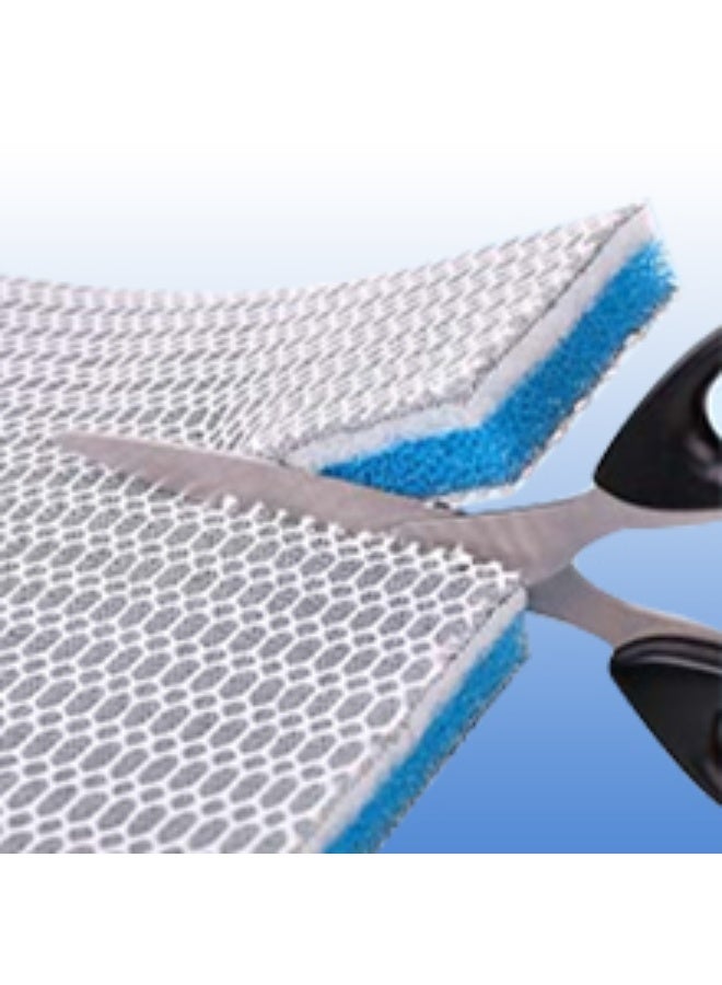 هوانكسين هوم 2 قطعة وسادة فلتر حوض للأسماك، وسادة فلتر حوض بطبقات 8 مناسبة لإكسسوارات حوض السمك، فلتر إسفنجي، تأثير فلتر ممتاز، خيط فلتر مناسب للأحواض المائية العذبة أو المالحة (الحجم 13*25 سم) - Image 5