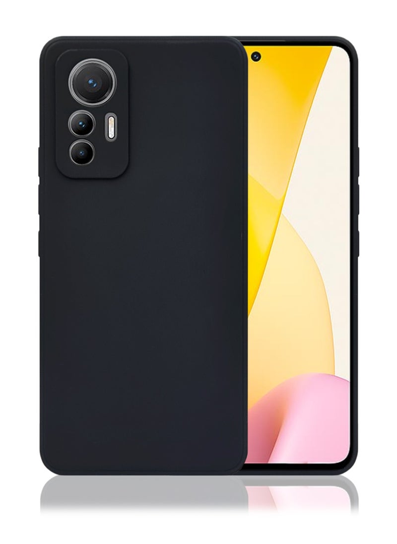 Generic - جراب حماية كامل الجسم من السيليكون لهاتف Xiaomi Mi 12 Lite، أسود - Image 1