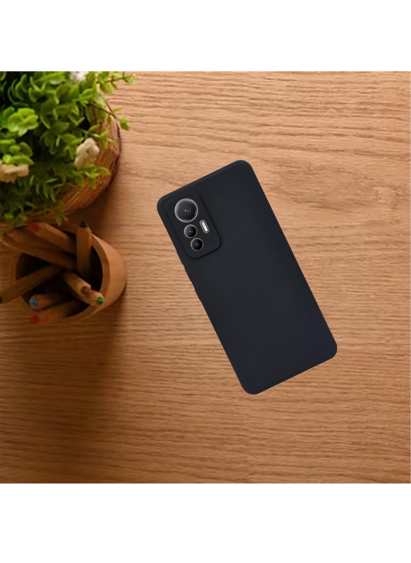 Generic - جراب حماية كامل الجسم من السيليكون لهاتف Xiaomi Mi 12 Lite، أسود - Image 1
