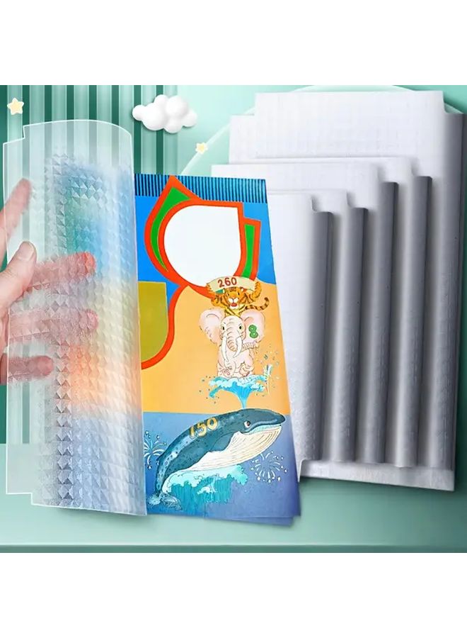 A4 Thickened Clear Self-Adhesive Book Covers Set Durable PVC Protection Versatile for School Office - Image 3