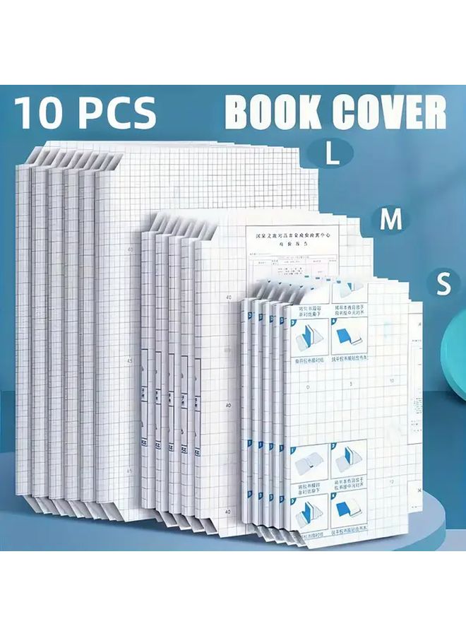 A4 Thickened Clear Self-Adhesive Book Covers Set Durable PVC Protection Versatile for School Office - Image 1