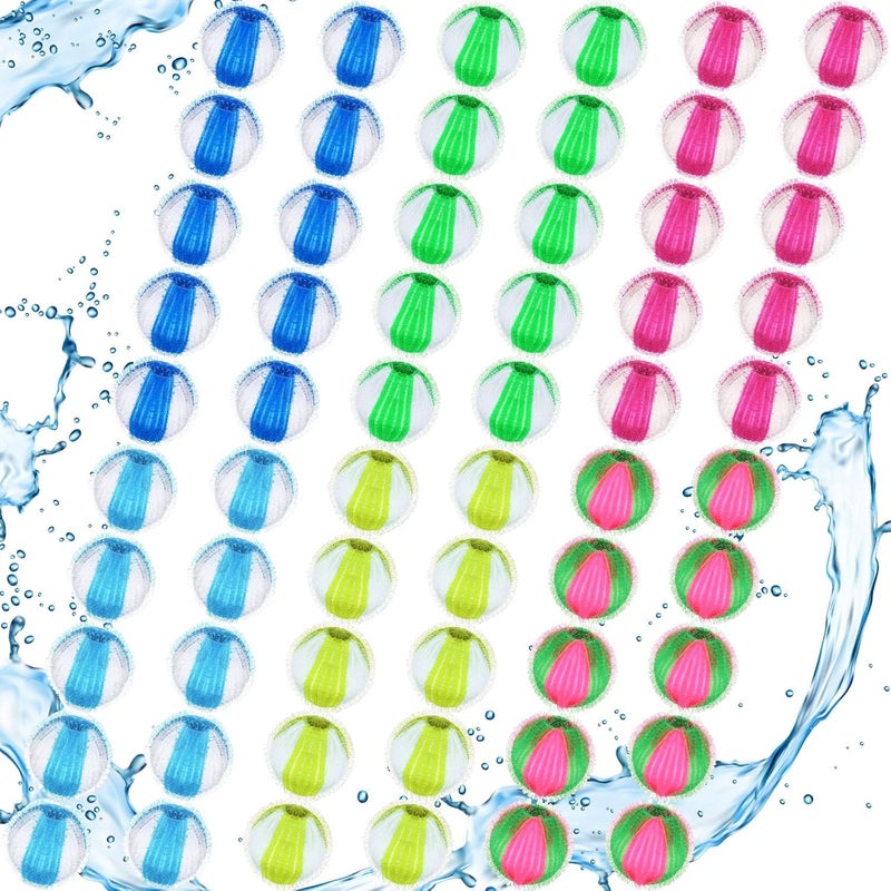 Nuenen 60 Pcs PET Hair Remover for Laundry Reusable Lint Remover Washing Balls Dog Hair Remover Cat Fur Remover Dryer Lint Catcher Dryer Lint Balls for Cats Dogs Hair on Clothes in Washing Machine 6 Colors  - Image 1