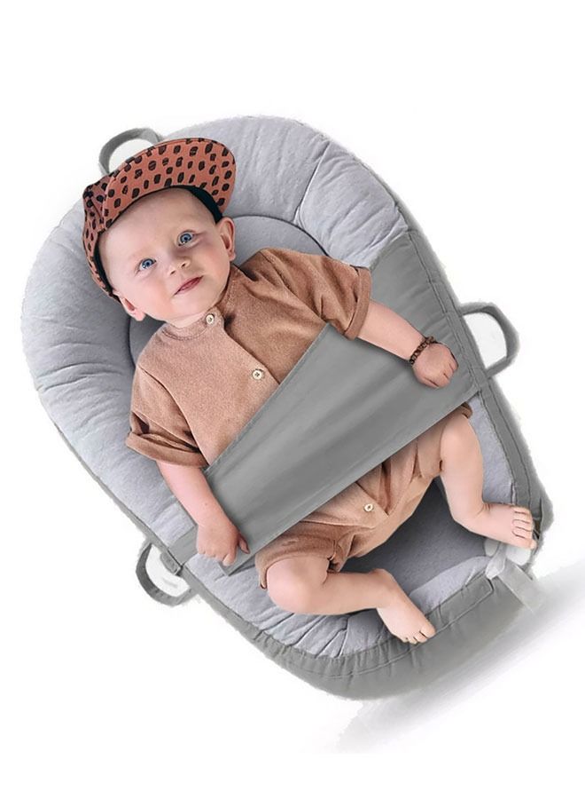 CATANES وسادة سرير للأطفال حديثي الولادة غير محددة الجنس بلون رمادي - Image 1