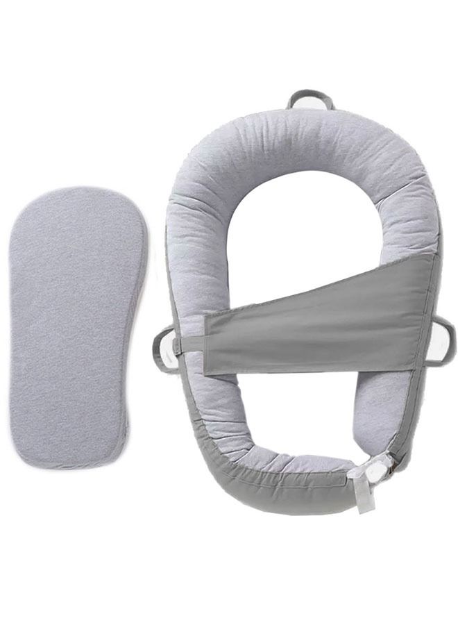 CATANES وسادة سرير للأطفال حديثي الولادة غير محددة الجنس بلون رمادي - Image 3