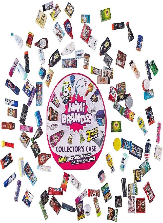 5 Surprise 5 Surprise Mini Brands Collectors Case Series 1 by Zuru (Includes 2 Mini Toys) Red  - Image 3