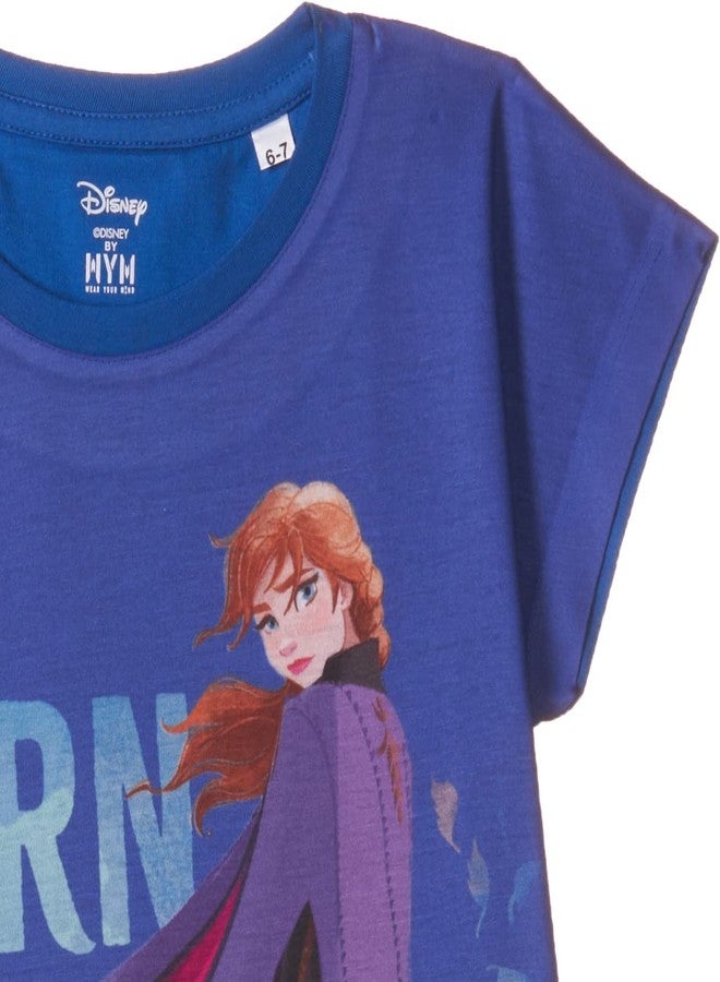 Disney FROZEN بلوزة دائرية مجمدة - أزرق ملكي (DFZ0098.10_11-12Y) - Image 2