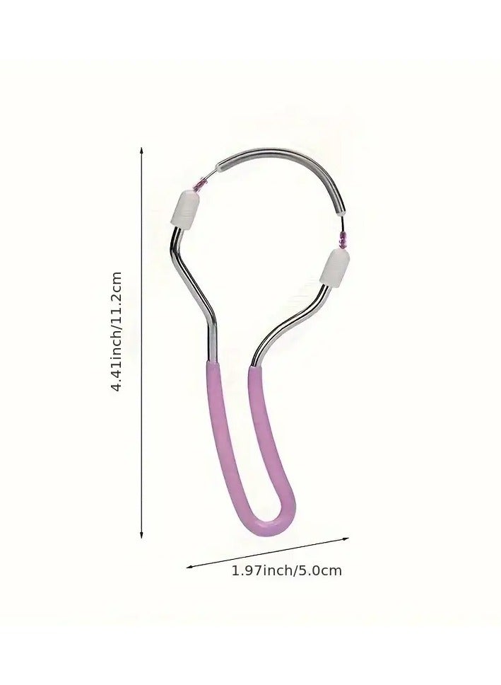 جلوسكي إزالة شعر الوجه للنساءأداة - مزيل شعر بكرة الربيع المحمولة للشفة العليا والقن والوجه والرقبة - جهاز محمول باليد غير مؤلم وخفيف الوزن لسهولة إزالة الشعر الزائد رقم - Image 3