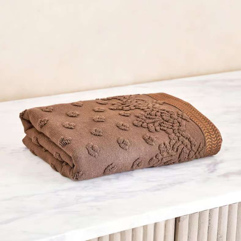 Pan Home Magnolia Hand Towel - Brown - Image 3