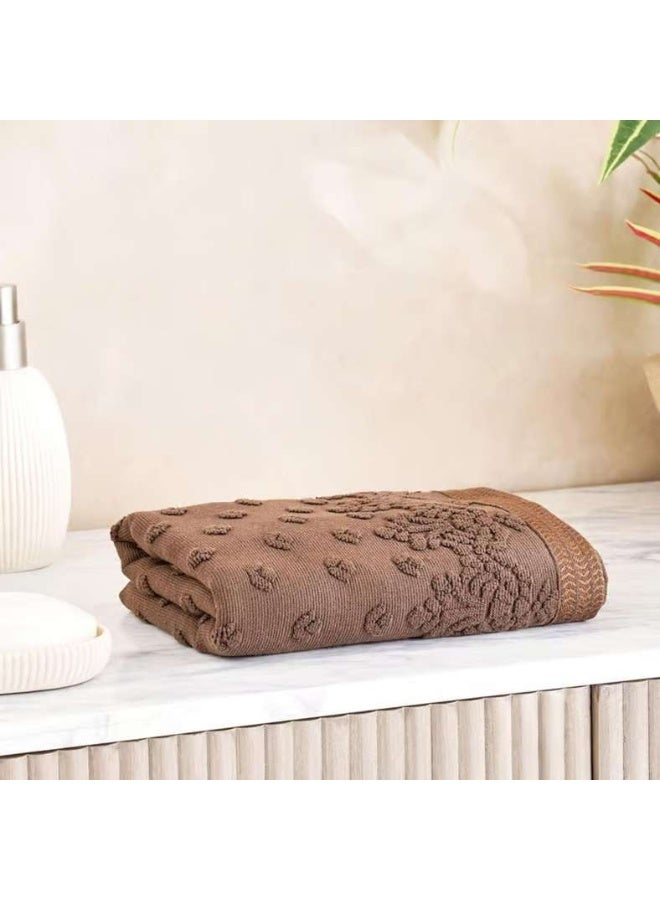 Pan Home Magnolia Hand Towel - Brown - Image 1
