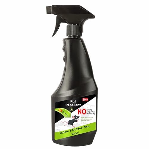 URBA Rat Repellent Spray For Car, Eco Friendly Rat Repellent Spray for Home, Rat Repellent for Car, Herbal Rat Repellent | Safe For Children & Pets, 500ml - Image 1