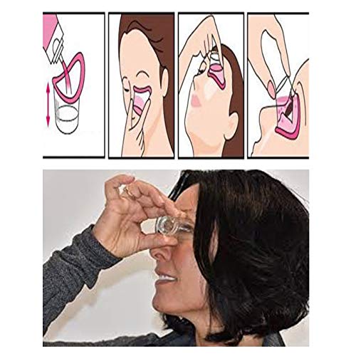 كوب غسل العين TOnourish مع كتيب تمارين العين المجاني عبوة من 2 قطعة شفاف أبيض - Image 3