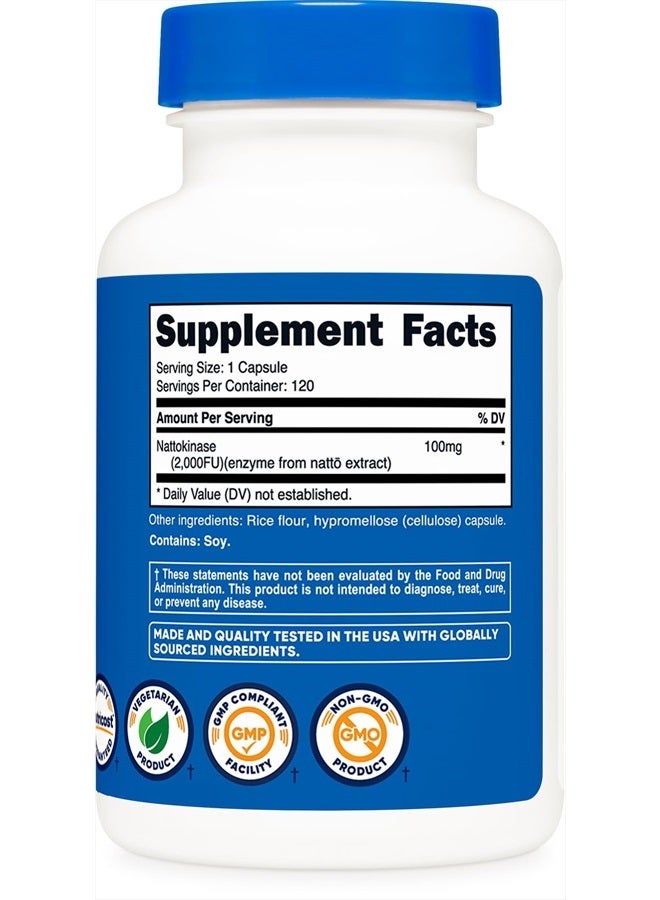 Nutricost Nattokinase 2,000FU - 120 Capsules - Image 4