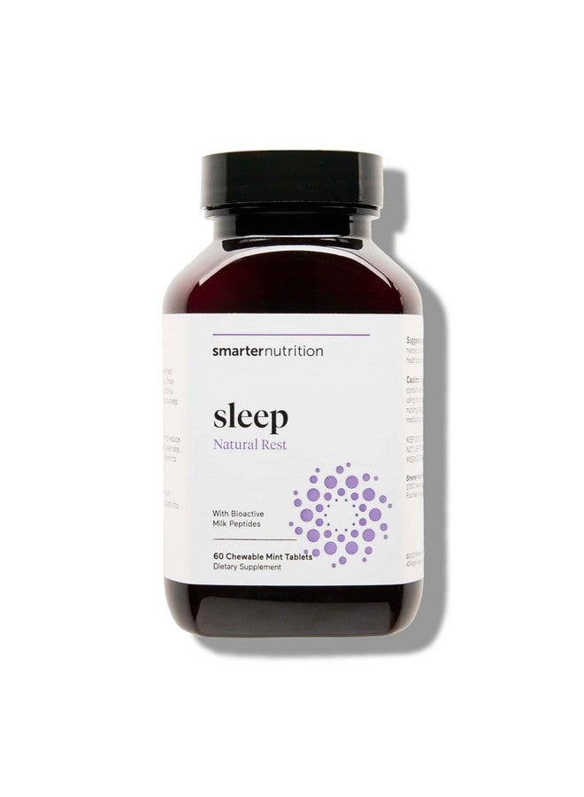 SMARTERNUTRITION Smarter Nutrition Smarter Sleep Melatonin Dissolvable Tablets 4.5 mg + Natural Clinically Proven Lactium® for Sleep & Stress Support - Mint Flavor Melatonin Tablets - Non-GMO-60 Count[30-Day Supply] - Image 1