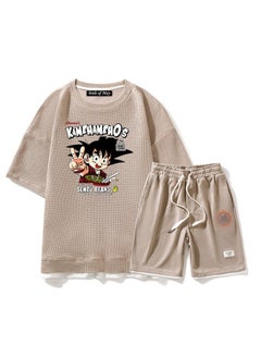 KUYING New Dragon Ball Short Sleeve Shorts Loose Two Piece Set  - Image 1