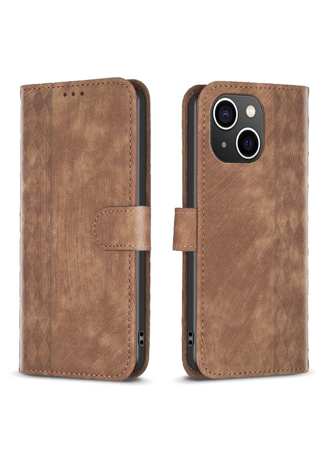 اس-توب جراب هاتف iPhone 13 من الجلد المنقوش - Image 1