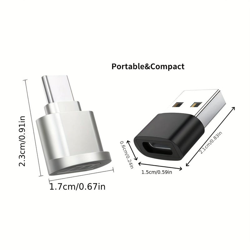 USB C SD Card Reader Alloy Shell for Laptop Macbook Galaxy Phone with Adapter - Image 2