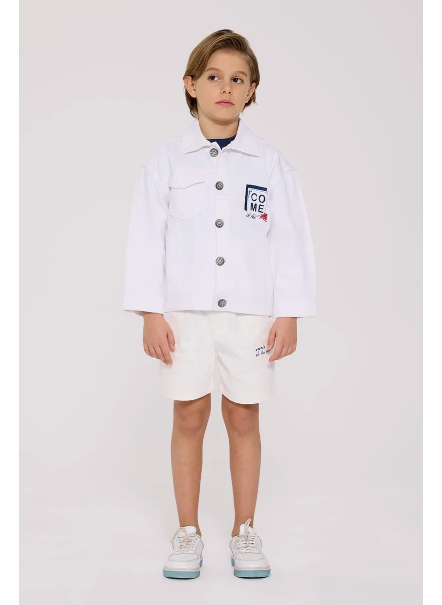 NEBBATI - Invalid brand Bg Store Boy Ecru Jacket