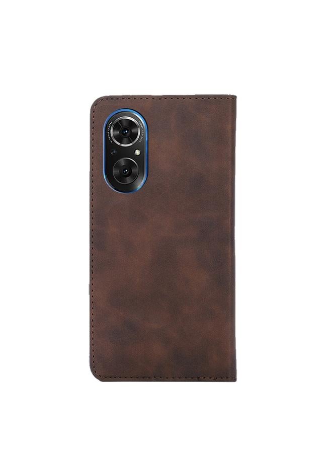 اس-توب جراب هاتف Honor 50 SE مصنوع من الجلد مع مغناطيس أفقي قابل للطي - Image 3